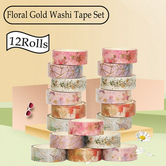 LNKOO 16.4ft 6 Rolls Cute Washi Tape Set | 15mm Wide  Tape