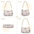 thumbnail image 7 of FORMRS Womens Shoulder Bag with Chain Strap Clutch Purse Cute Tote Handbag, Purple Watercolor Seashells, 7 of 7