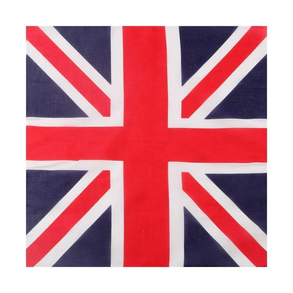 UNION JACK COTTON BANDANA BRITISH FLAG HEAD NECK SCARF GIFTS 2022 O3A5