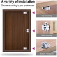 thumbnail image 2 of Loquet à Double Rouleau pour Garde-Robe et Armoire, 12 Pcs Loquet de Garde-Robe à Double Rouleau Loquet d'Armoire à Double Rouleau avec 48 Pcs Vis, 2 of 5
