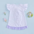 thumbnail image 5 of mgoYE Swimsuit for Girls 7-8 Baby Toddler Little Girl Swim Cover Up Beach Towel Bathing Suit Cover Ups Swimsuit Summer Baby Beach 1-6T(Purple,1-2 Years), 5 of 5