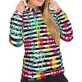 thumbnail image 4 of KLL Trendy Colorful Pineapples for Womens Pullover Hoodie with Pocket Hooded Long Sleeve Shirts Sweatshirt for Women-Small, 4 of 7