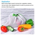 thumbnail image 5 of Unique Bargains Sacs de Produits Réutilisables 3 Pcs, Sacs de Produits en Filet Transparents pour Magasinage et Épicerie pour Fruits et Légumes - Vert, 5 of 5