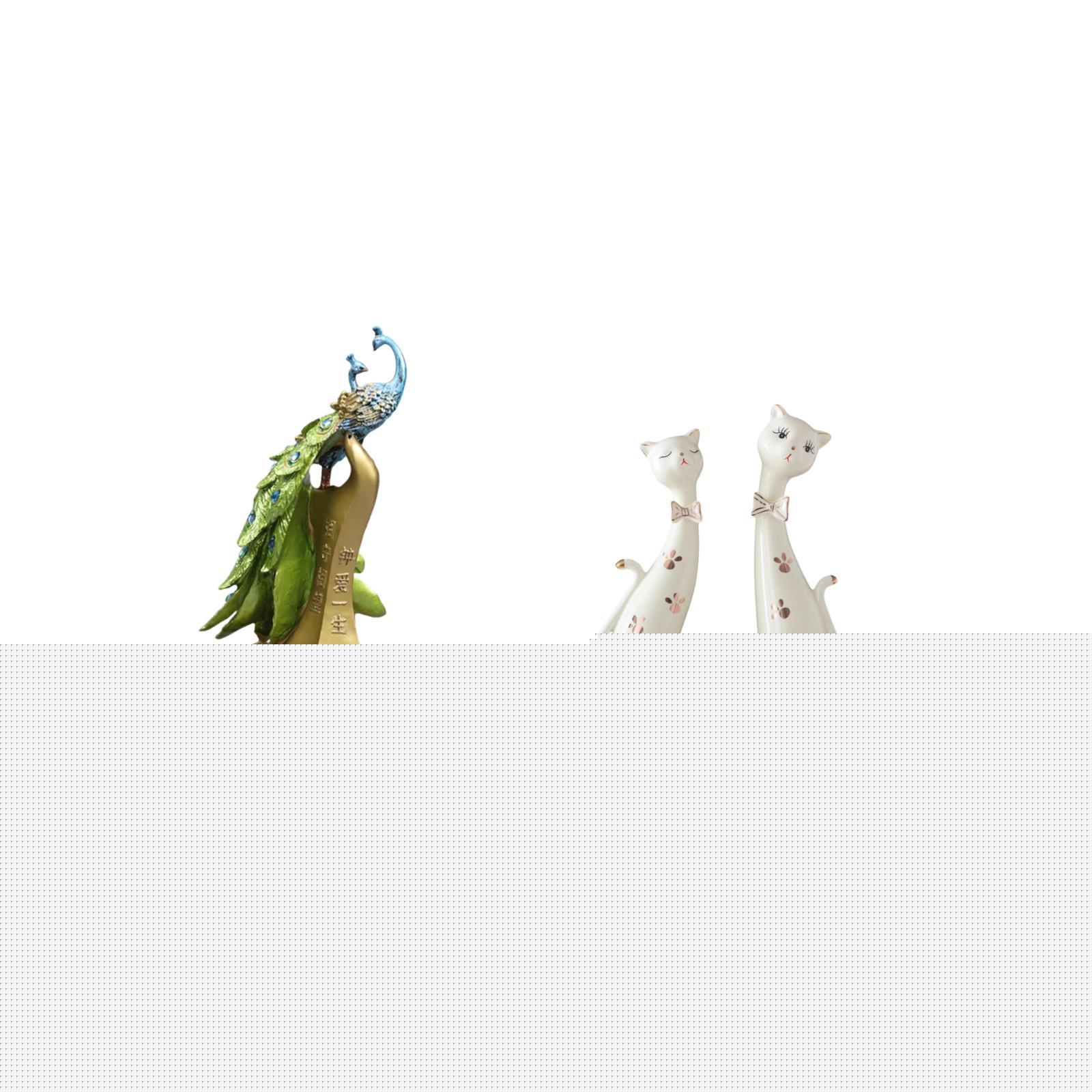 thumbnail image 5 of Figura de escritorio,Estante de estatua de pavo real para escritorio,decoración del hogar,Figura de gato,Esculturas de pareja de gatos Figura de gato decorativa,Esculturas divertidas de pareja, 5 of 8