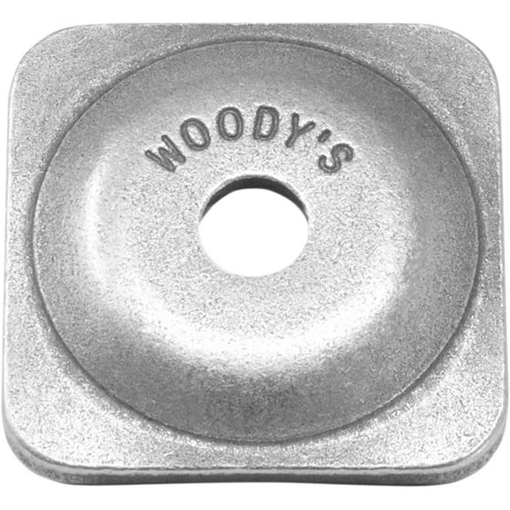 Woodys Natural Finish Square Grand Digger Support Plates 12 Pack (ASG-3775-12)