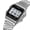 D, variant on Retro Stainless Steel Digital Watch, Waterproof Luminous Timepiece, with Stopwatch & Countdown, Classic Design for Outdoor Sports & Business Wear