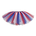 thumbnail image 4 of VNKIDY Girls Kids Elastic Waist Rainbow Tulle Tutu Skirt Voluminous Fluffy Holiday Dress For Party Festive Dress Up White 2-8 Years, 4 of 4