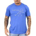 thumbnail image 4 of No Golf Today Shirt for Men & Women Funny Sad Stick Figure Graphic Tee for Golfer Heather Blue Shirt Adult 2XL, 4 of 5