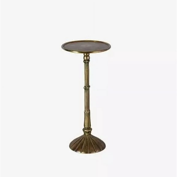 Antique Kylo Drink Table & Stand – Unique Modern Cocktail End Side Table – Stylish and Functional Accent Table Home Decor Item for Living Room