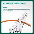 thumbnail image 3 of Multifunctional Wire Stripper Crimper Cable Cutter Pliers, Professional Electrical Wire Stripping Tool, Self Adjusting Wire Stripper and Cutter for Electrical Cable Cutting, Crimping Tool（2Pcs）, 3 of 8