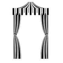 Fun Express 60" x 90" Black & White Cardboard Tent Archway Decoration
