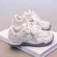 thumbnail image 4 of Encajes de Zapato Blanco para Niños Primavera Y Verano Niñas Planas Suaves de Moda de Malla de Estrellas Encaje Casual Arco Zapatos de Carrera Encajes de Zapato Blanco para Zapatillas Deportivas, 4 of 7