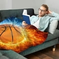 thumbnail image 3 of LHSHID Softball Gifts Blanket Cool Fire and Ice Softball Blanket Softball Gifts for Girls Softball Lovers Gifts Softball Team Gifts Girls Softball Gifts Softball Ideas 30x40in, 3 of 6