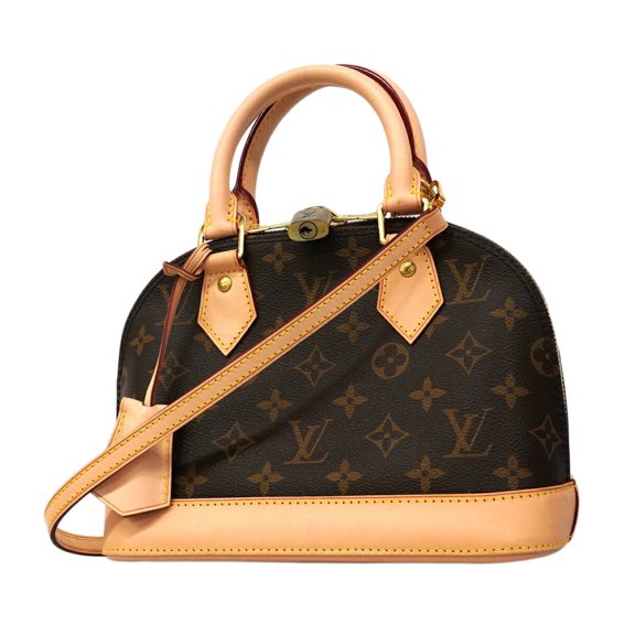 Pre-Owned Louis Vuitton Alma BB Monogram Handbag M53152 Brown 2-way bag for women