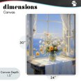 thumbnail image 4 of Stupell Industries Coastal Floral Window View of Sea Canvas Art, 24 x 30, by Creative Studio, 4 of 8
