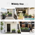 thumbnail image 3 of Metal Planters for Outdoors, Large Metal Planter Box 36”L x 10”W x 26”H Tall Rectangle Planter Box with Removable Insert Shelf, Heavy Outdoor Pots for Porch, Garden, Patio, Yard, Deck, 3 of 7