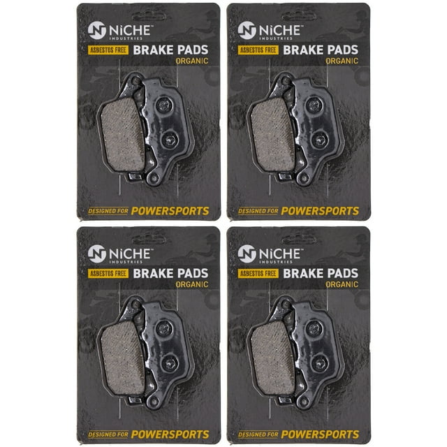 Niche Rear Brake Pad Set for Triumph Sprint Organic Motorcycle 4 Pack 519-KPA2559D