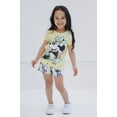 thumbnail image 2 of Disney Minnie Mouse Infant Baby Girls T-Shirt and Shorts Outfit Set Yellow Flowers 12 Months, 2 of 5