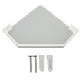 thumbnail image 2 of Drill Free Acrylic Bathroom Storage Shelf Space Aluminum Wall Mounted Organizer Floating Shelf Bathroom Storage Rack Simple Houseware, 2 of 8