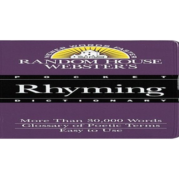 Pre-Owned Random House Webster's Pocket Rhyming Dictionary Paperback