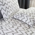 thumbnail image 5 of Elegant Comfort Chevron Pattern Collection 6-Piece Sheet Set Deep Pocket 1500 Series, Fade, Stain, and Wrinkle Resistant, Fitted Sheet with Smart Pockets, Chevron Sheet Set, Queen, Gray, 5 of 5