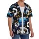 thumbnail image 2 of Fotbe Football Camisa Estampada de Manga Corta para Hombre, Casual de Verano, Estilo Playero, Sin Arrugas-Small, 2 of 5