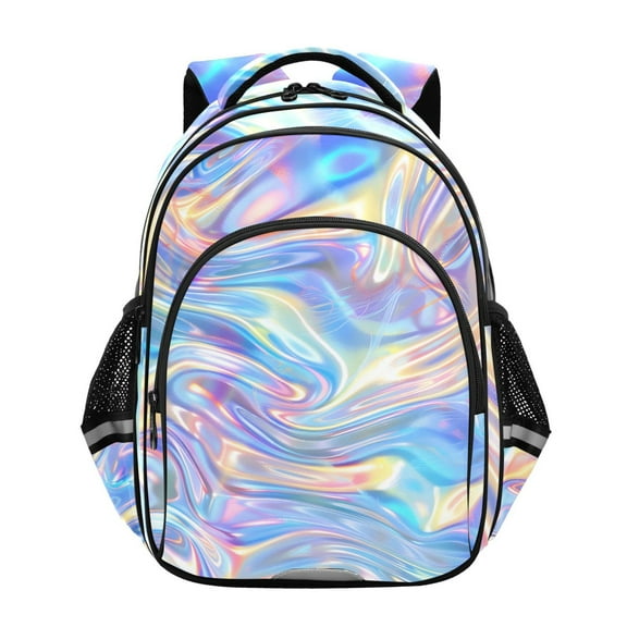 ALAZA Holographic Pattern School Backpack Elementary Bag Bookbag Travel Rucksack