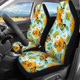 thumbnail image 3 of Uourmeti Butterfly and Daisy Pattern Car Seat Covers Breathable Car Seat Covers Full Set, Easy to Install Compatible with Sedans Trucks, 3 of 10