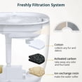 thumbnail image 4 of 2L Wireless Cat Water Fountain with 2 Flow Mode LED Light Pet Water Fountain Cat Drinking Fountain ShopWise Round, 4 of 6