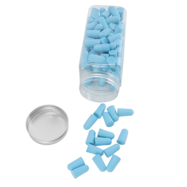 120pcs Slow Rebound Sponge Ear Plugs, Noise Reduction, Expandable, Easy Wearing, Lightweight, Portable