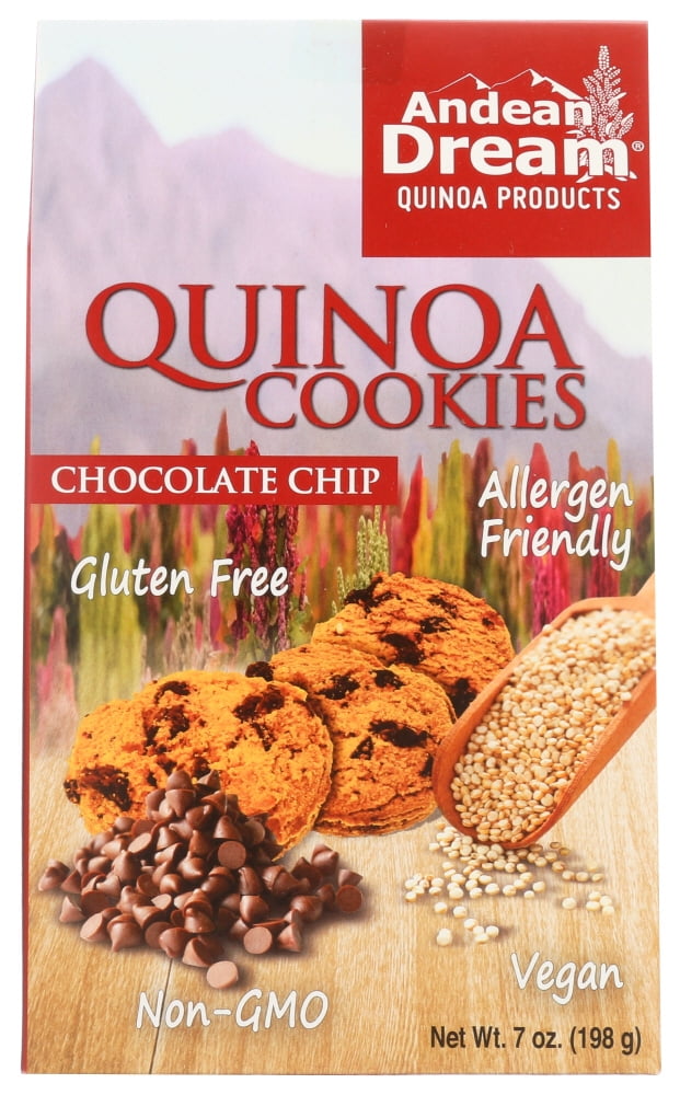 Andean Dream Gluten Free Quinoa Cookies Chocolate Chip, 7 Oz