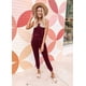 thumbnail image 4 of Conjunto Deportivo PRETTYGARDEN para Mujer Sin Mangas con Cuello Redondo Vino M, 4 of 5