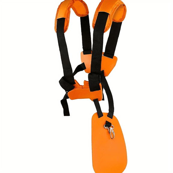 Adjustable Trimmer Shoulder Strap Harness, Double-Shoulder Padded Weed Eater Support Belt for Lawn Care, W-Style