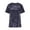 Navy, variant on ZKCCNUK Summer Tops for Women Crew Neck Velvet Tops Short Sleeve T-Shirt Casual Fashion Blouse