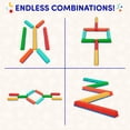 thumbnail image 5 of Battat Busy Beams 10 PCS Sensory Balance Beams for Kids, Active Playset for 3 Years +, 5 of 13
