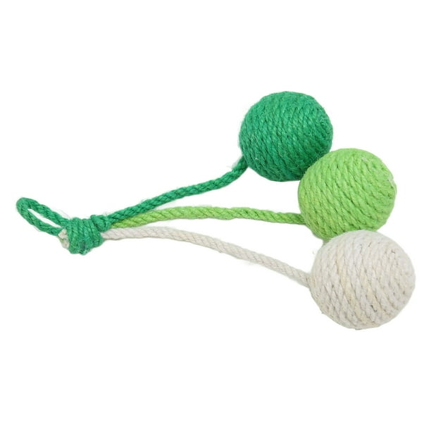 Juguete De Gato Colgante, Bolas De Sisal Para Que Los Gatos Se Rascen, Palmaditas, Mordisco O Gato Juguete Para Gatos Bolas De Gato Interactivos Juguetes De Masticación Para
