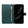 thumbnail image 2 of Allytechgroup Crossbody Wallet Case for iPhone 13 Pro Max, Slim PU Leather Protective Case Cover with Cash Slot, Credit Card Holder, Shock-Absorbent Bumper with Adjustable Strap, Darkgreen, 2 of 11