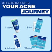 Differin Maximum Strength Acne Foaming Cleanser Face and Body Wash with 10% Benzoyl Peroxide, Fast-Acting Acne Treatment, 5 oz