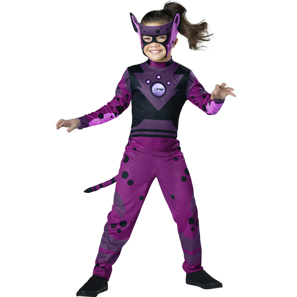 Cheetah Purple Value Girls Child Super Hero Animal Halloween Costume ...
