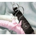 thumbnail image 4 of INTERNATIONAL HANGER Black Satin Padded Wood Top Hangers with Studs for Straps, 20 Pack, 4 of 4