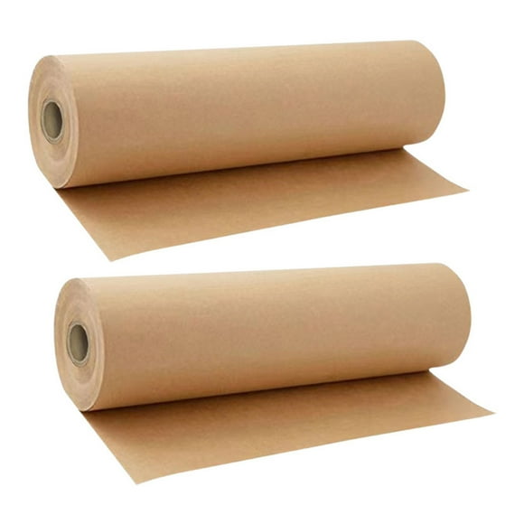CIMAXIC Birthday 2 Rolls DIY Wrapping Paper Brown Wrapping Paper Birthday Presents Wrapping Papers,393.7"X11.81"X0.04"