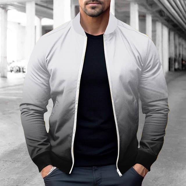 LOVZFMLL Jackets for Men Pullover Sweater Stand Collar Elastic Solid Color Half Sweater For Men Stand-up Collar Sweater
