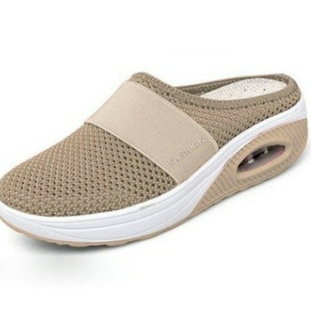 

Air Cushion Walking Shoes Breathable Casual Mesh Slip on Walking Shoes For Outdoor Indoor
