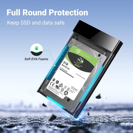 UGREEN 2.5インチ HDD ケース SSD ケース USB3.0接続 UASP対応 2.5型 SSD ケース 5Gbps高速転送速度 S