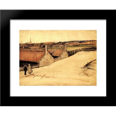 View of Scheveningen 20x24 Framed Art Print by Vincent van Gogh