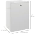 thumbnail image 3 of HOMCOM Congélateur Vertical Compact 3 Pi3 Mini-Congélateur avec Porte Simple Réversible, 3 of 9