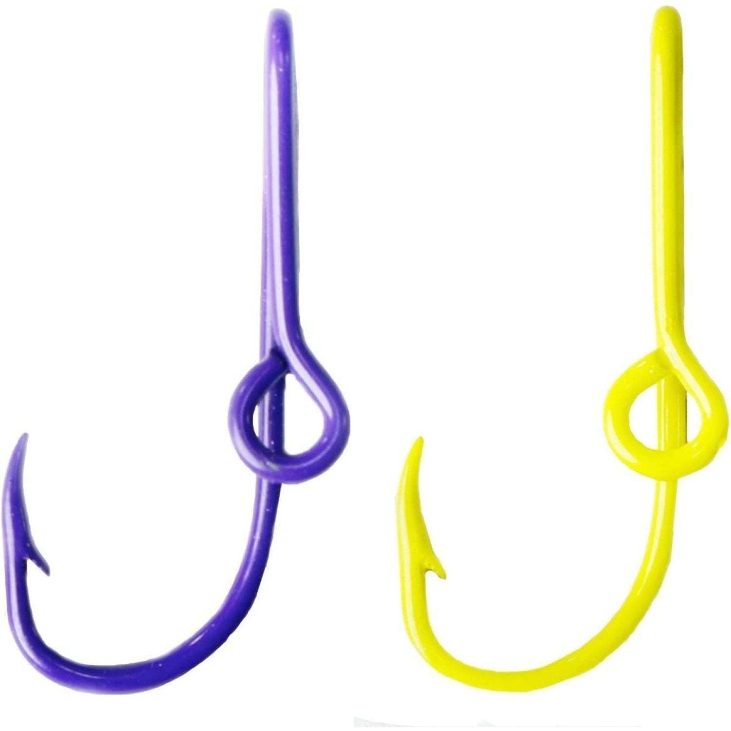Two Eagle Claw Purple and Gold Hat Hook Fish Hook for Hat Purple & Gold
