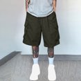 thumbnail image 1 of pstuiky Pantalones cortos para hombre, Pantalones cortos de trabajo rectos y holgados con múltiples bolsillos de moda de verano para hombre Pantalones cortos para correr para hombre, 1 of 6