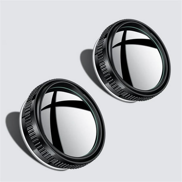 Espejo Retrovisor Redondo Pequeño con Ventosa de Marcha Atrás, Gran Angular de 360 Grados, Alta Definición, para Automóviles, 2 Unidades