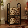thumbnail image 2 of Royalbelle Black 30 Inch High Firewood Rack Outdoor, Indoor Wood Rack Storage, 2 of 8